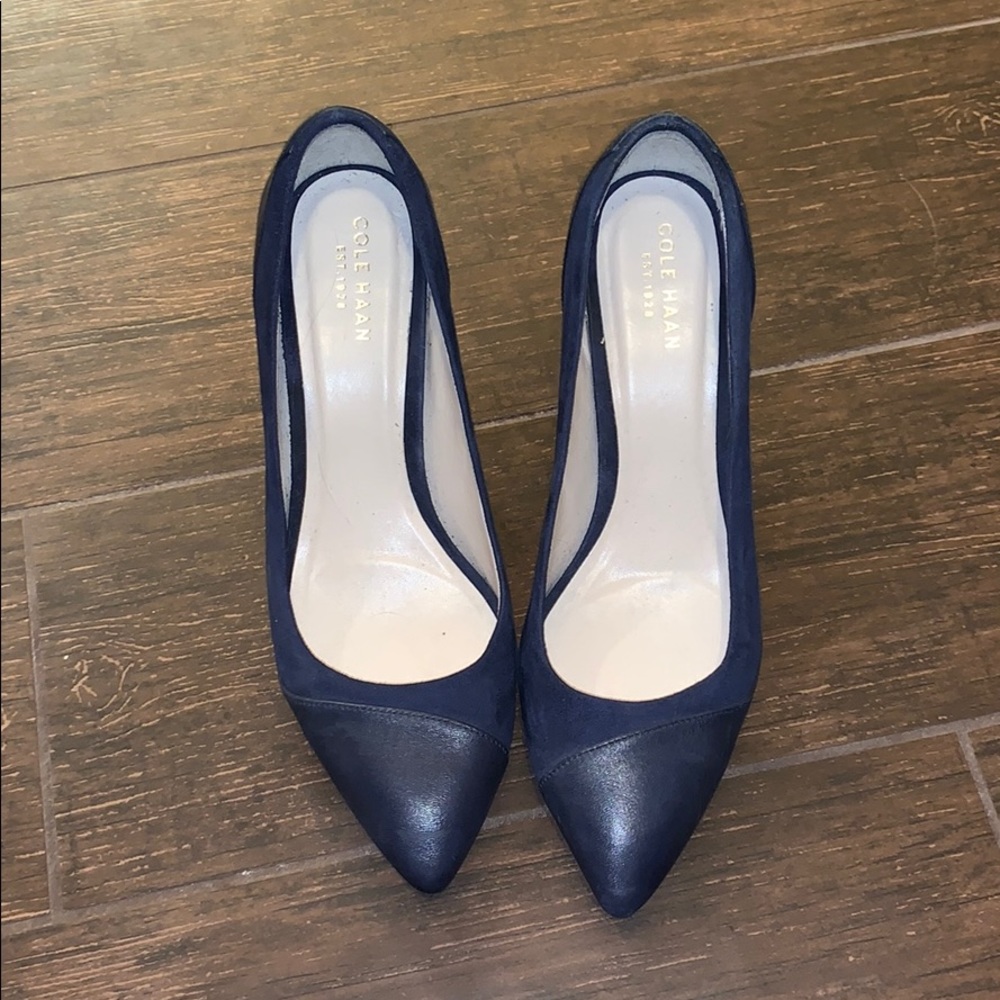Cole Haan Navy Blue Heels